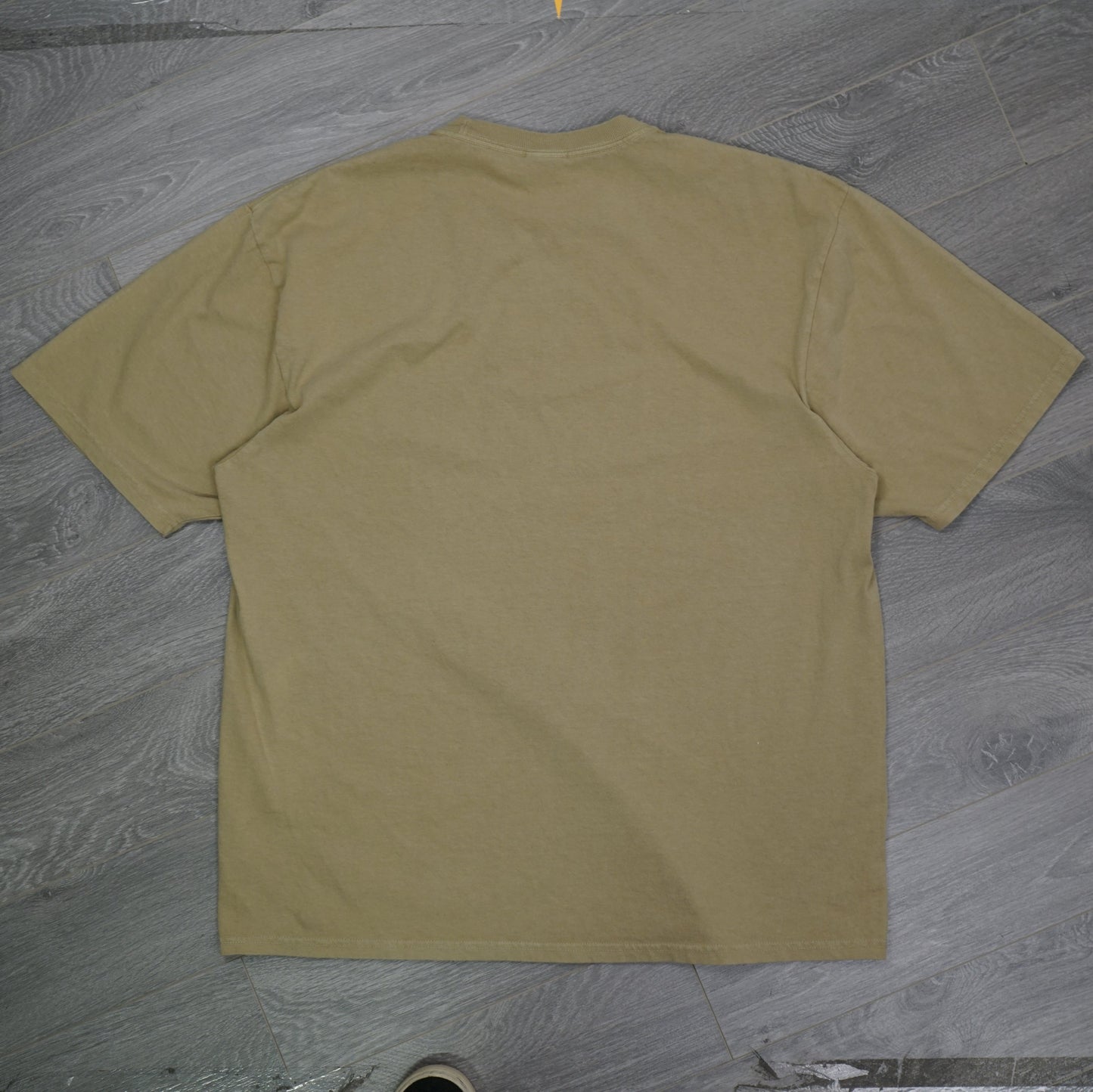 Stussy Text Logo Beige T-Shirt