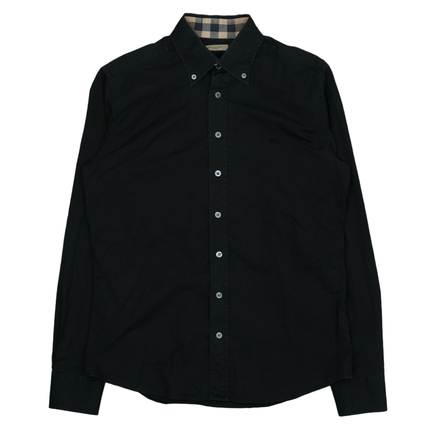 Burberry Dark Navy Blue Chest Logo Shirt