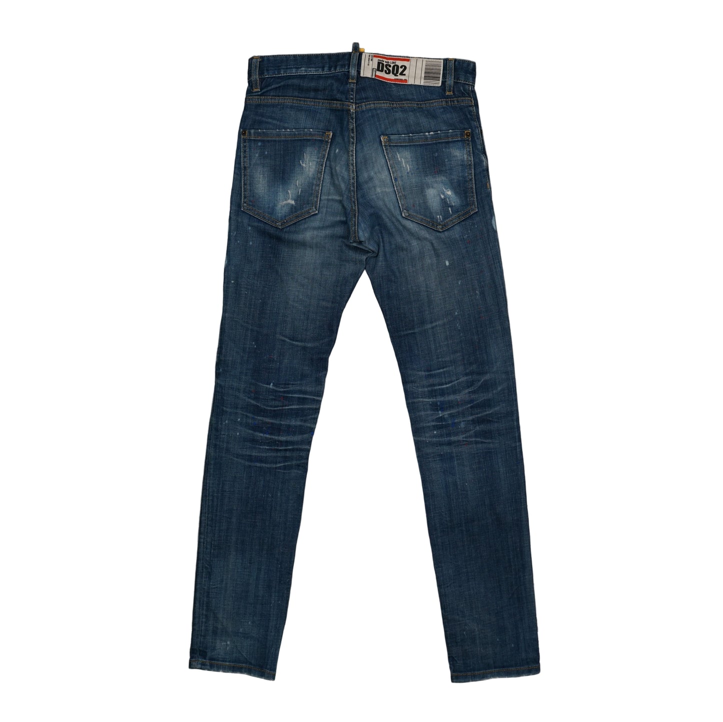 Dsquared2 Cool Guy Jean Red Stains Denim Blue Jeans
