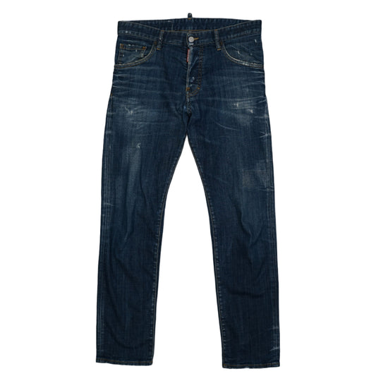 Dsquared2 Run Dan Jean Small Holes Blue Jeans