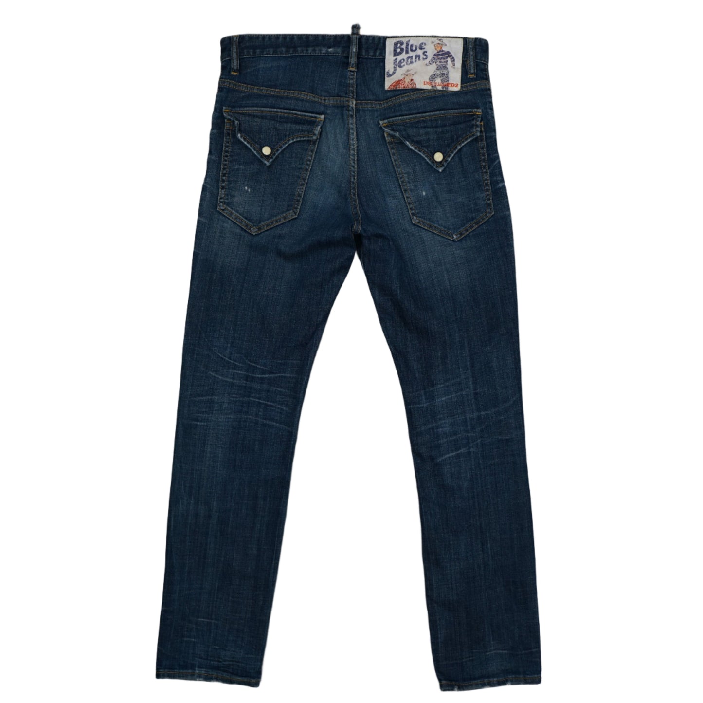 Dsquared2 Run Dan Jean Small Holes Blue Jeans
