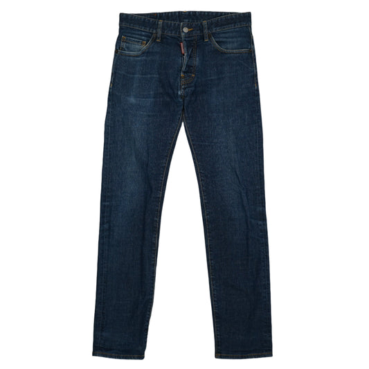 Dsquared2 Mac Daddy Jean Plain Blue Denim Jeans