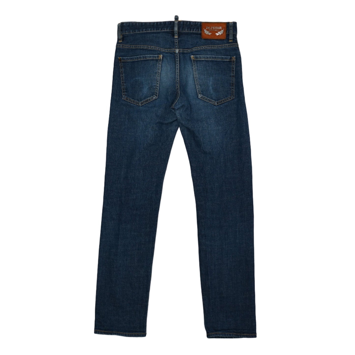 Dsquared2 Mac Daddy Jean Plain Blue Denim Jeans