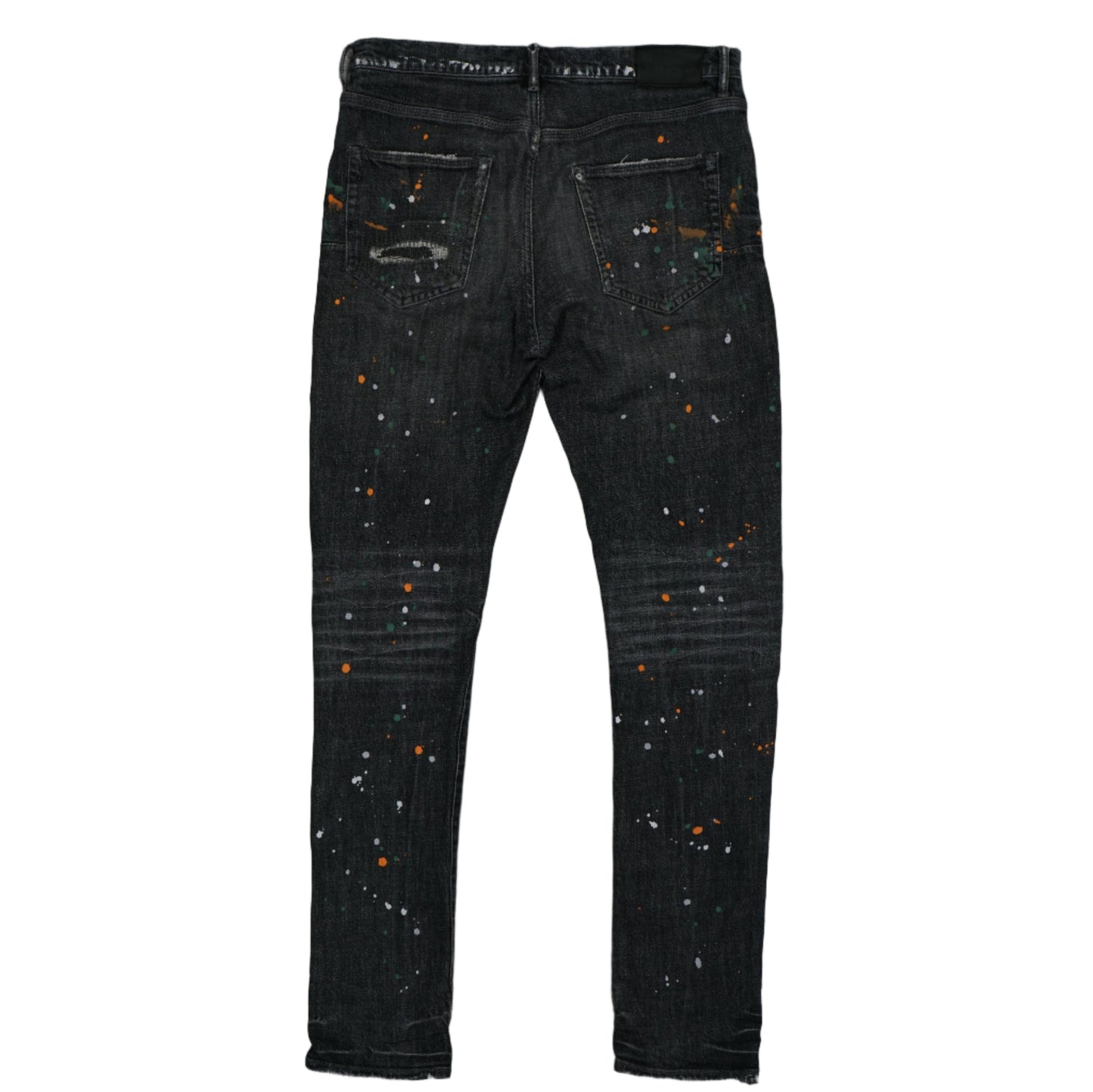 Purple Brand Style No.Pool Orange/Green Stains Grey Dark Jeans