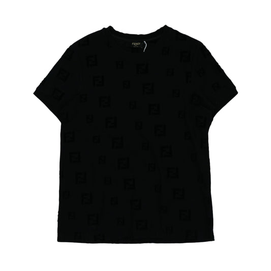 Fendi FF All Over Print Black T-Shirt