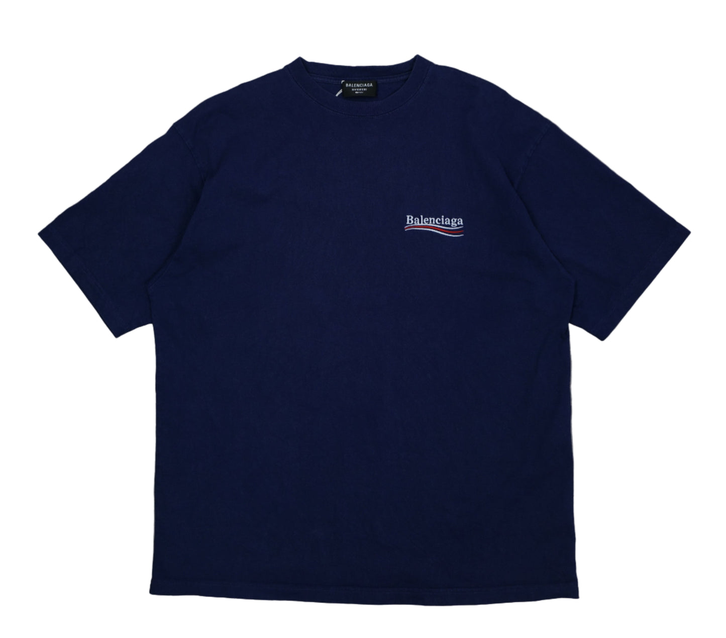Balenciaga Campaign Logo Blue T-Shirt