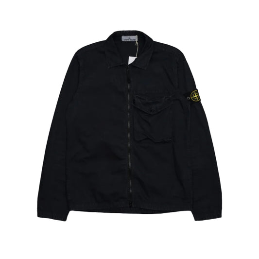 Stone Island Navy Blue Overshirt