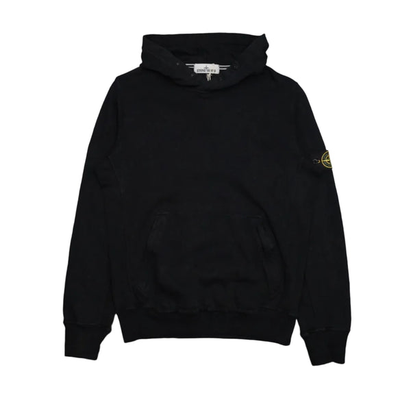 Stone Island Button Up Black Hoodie