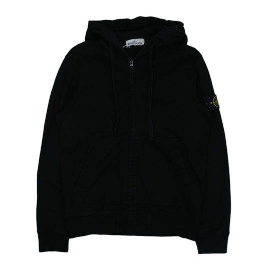 Stone Island Zip-Up Black Hoodie