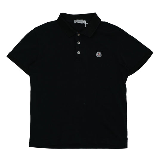 Moncler Maglia Polo Manica Coota Black Pike