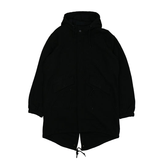 Supreme Wool Fishtail Black Parka-16
