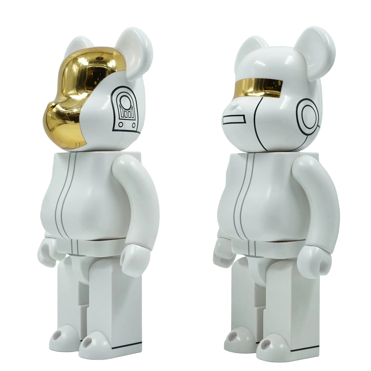 Bearbrick Daft Punk White Suits 400% Set