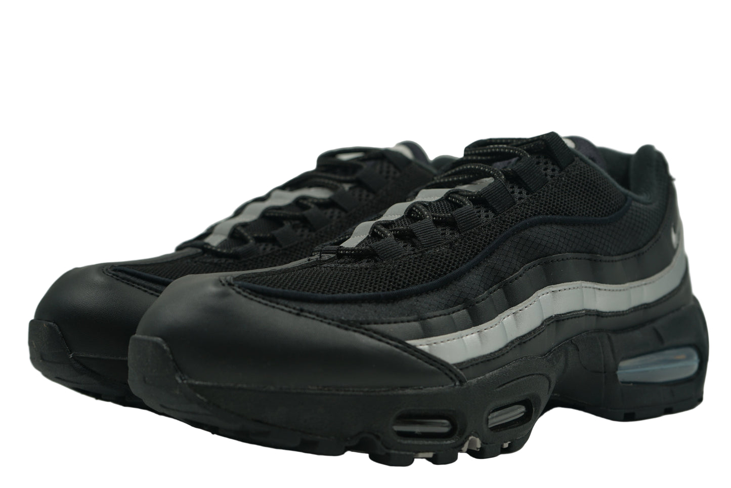 Air Max 95 Big Bubble Black White Metallic Silver
