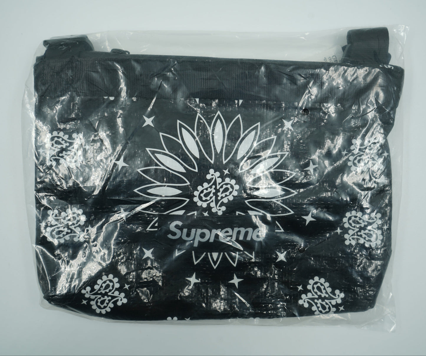 Supreme Bandana Tarp Black Duffle Bag SS21