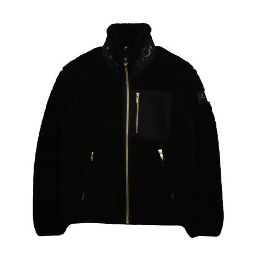 Moose Knuckles Black/Gold Fleece Jacket