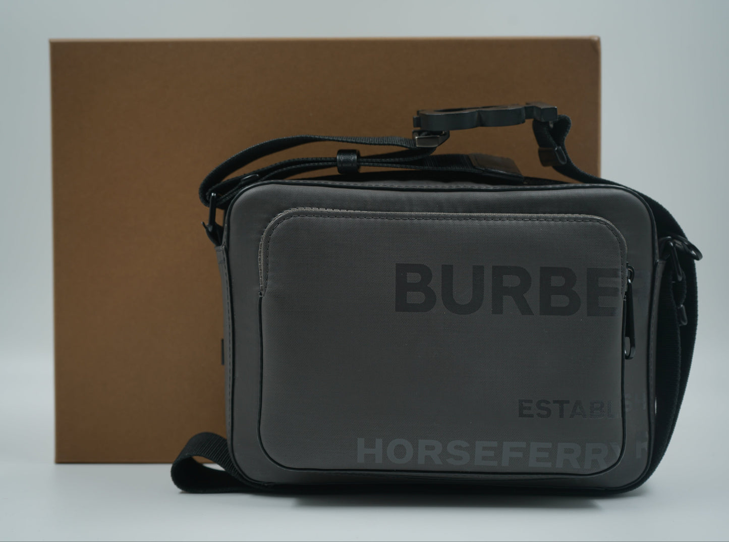 Burberry Gray Horseferry Crossbody Bag