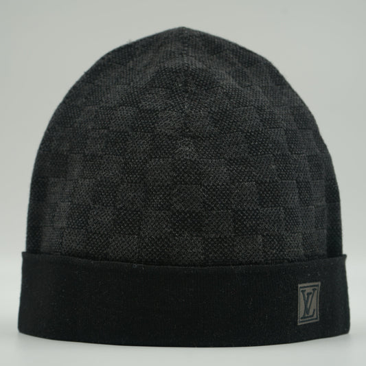 Louis Vuitton Black Damier Beanie