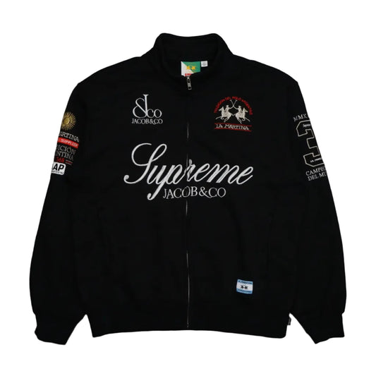 Supreme La Martina Zip Up Sweatshirt Black