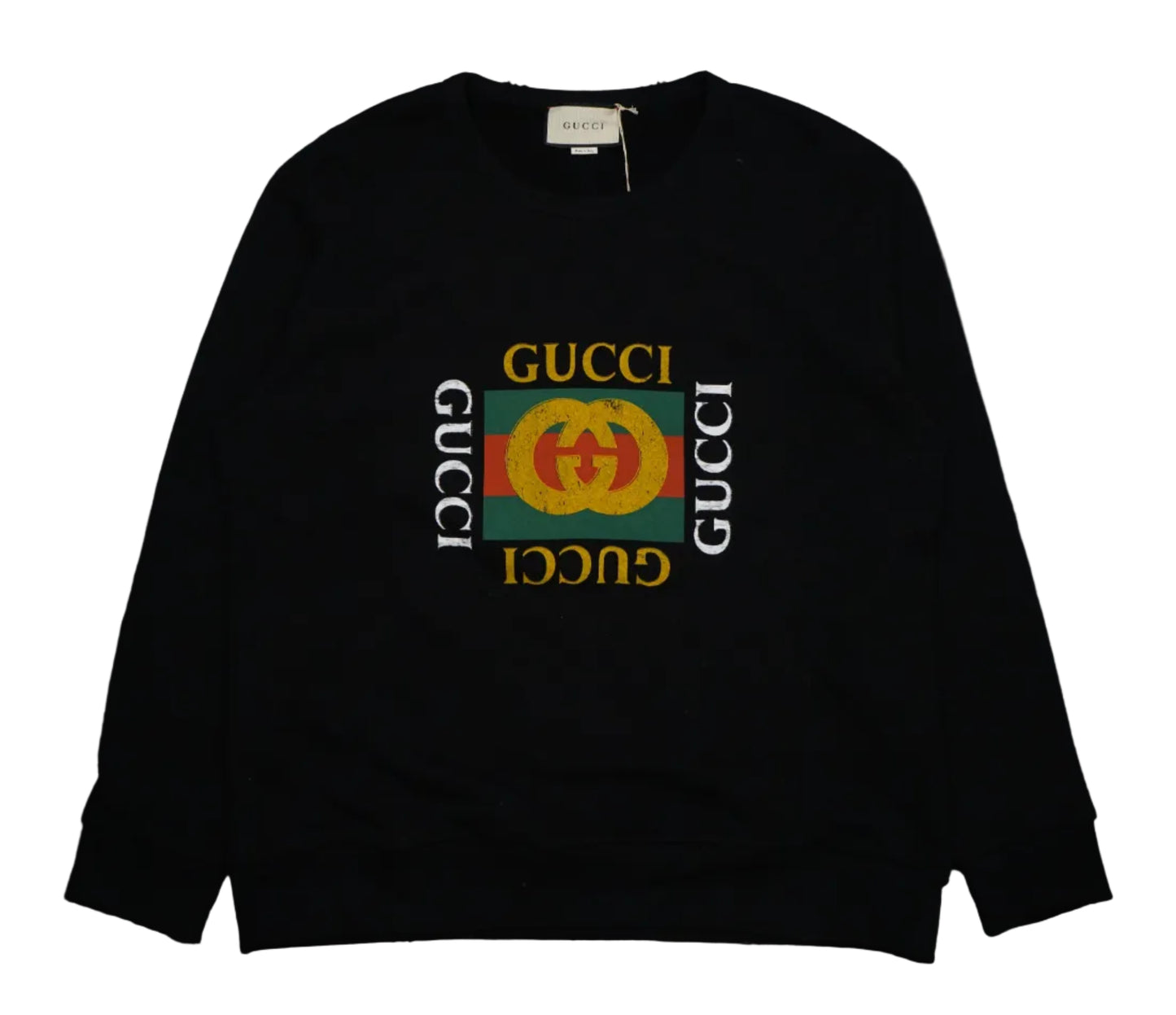 Gucci Vintage Logo Black Crewneck