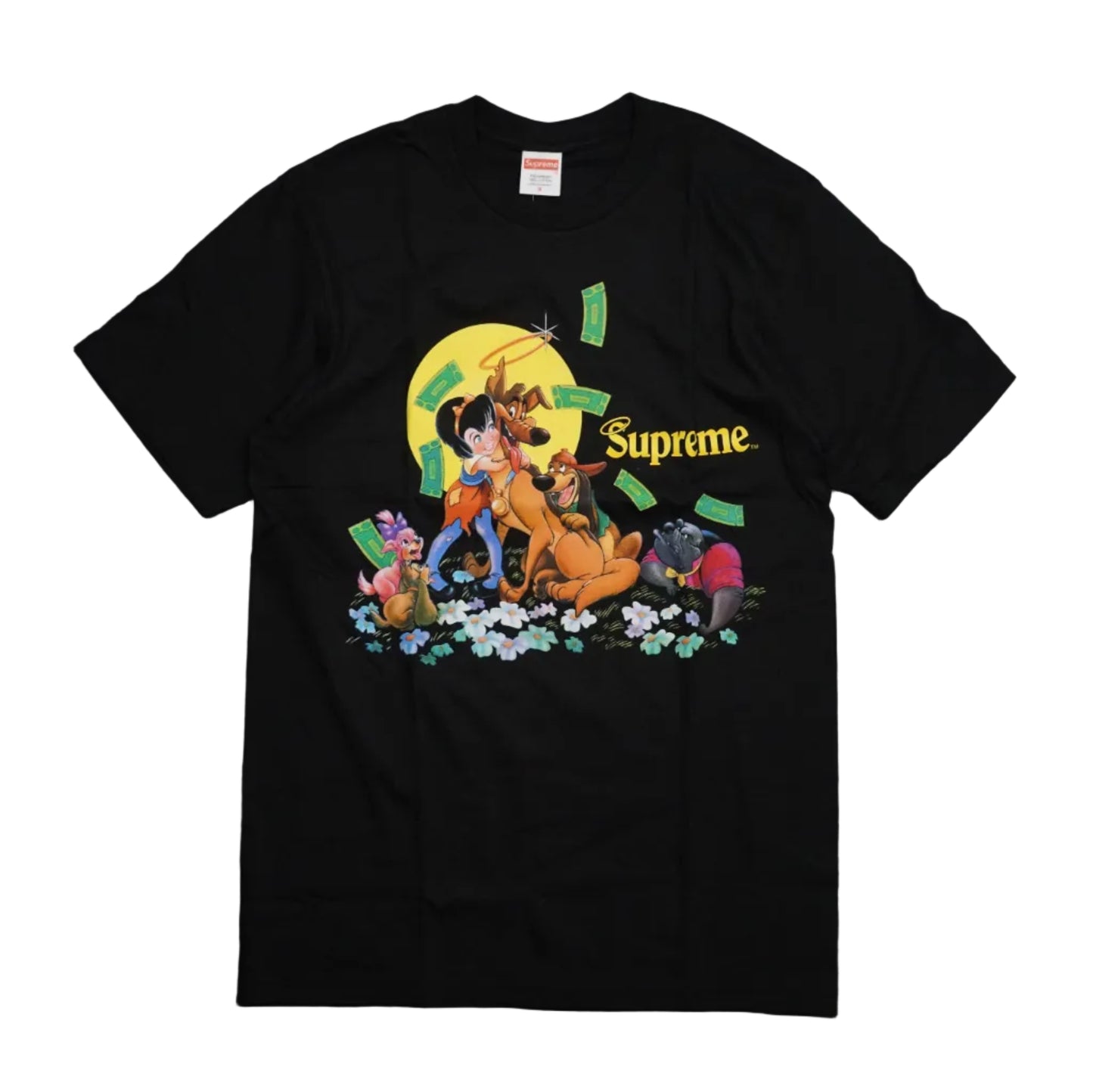 Supreme All Dogs Go To Heaven Black T-Shirt