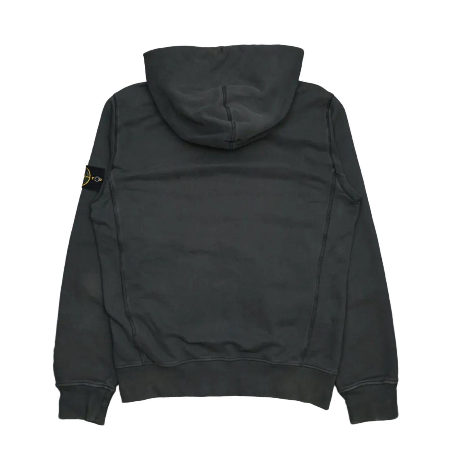 Stone Island Zip-Up Charcoal Grey Hoodie