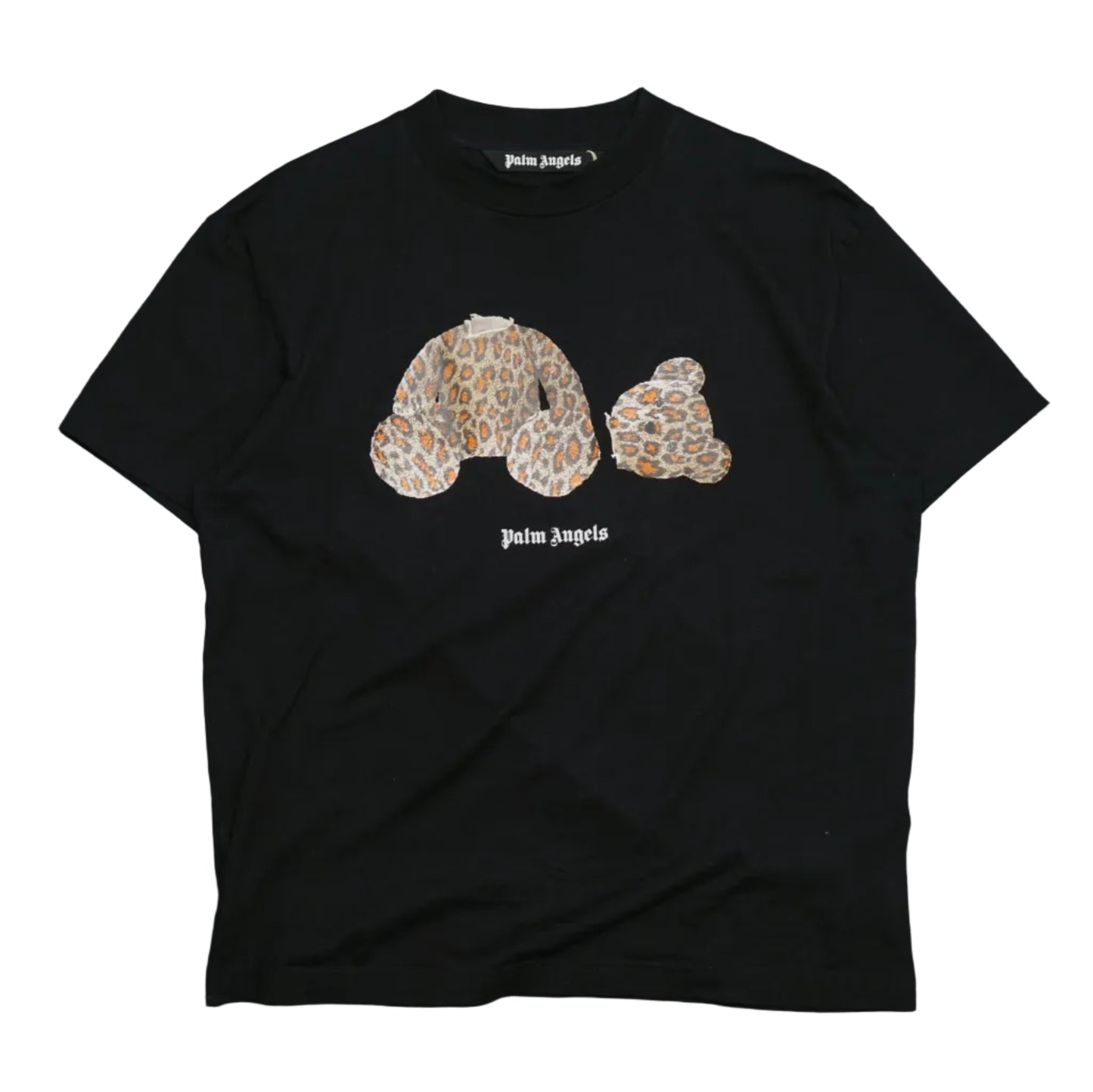 Palm Angels Leopard Bear Black T-Shirt