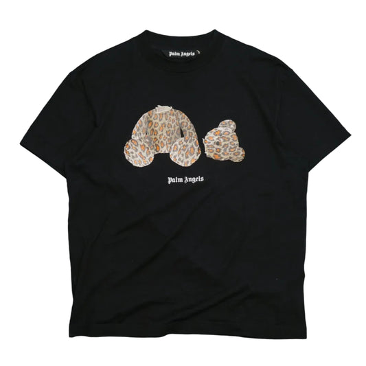Palm Angels Leopard Bear Black T-Shirt