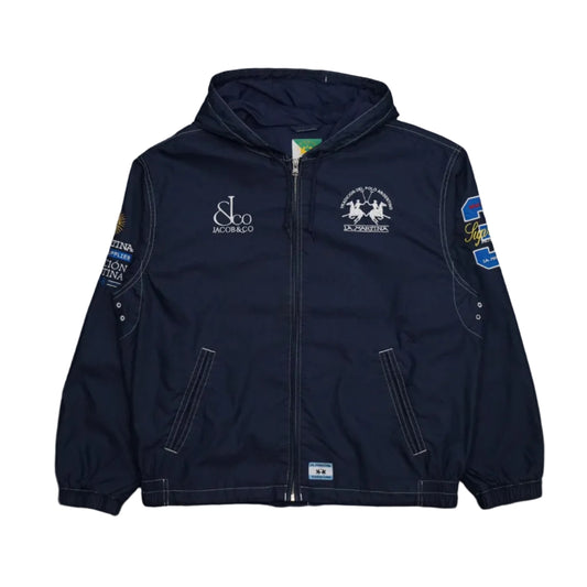 Supreme La Martina Lightweight Hooded Blue Jacket