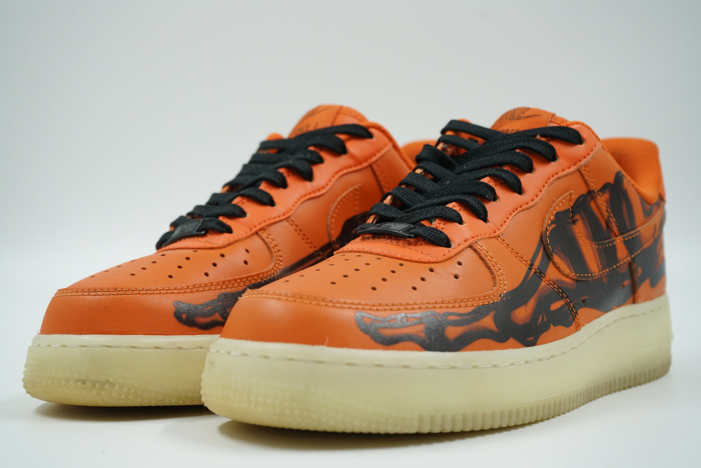 Air Force 1 Low Orange Skeleton Halloween