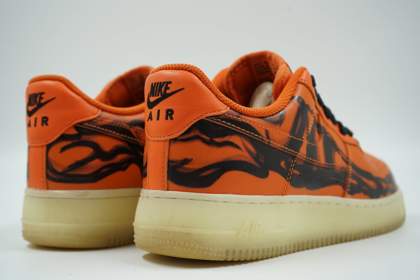 Air Force 1 Low Orange Skeleton Halloween