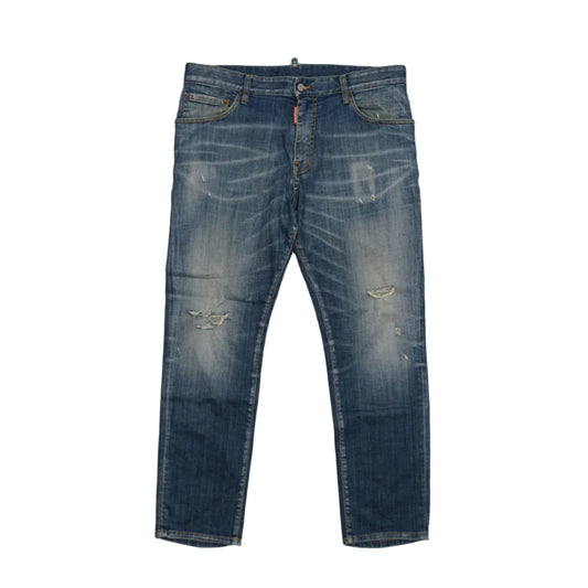 Dsquared2 Straight Leg Boot Cut Jean Blue Jeans