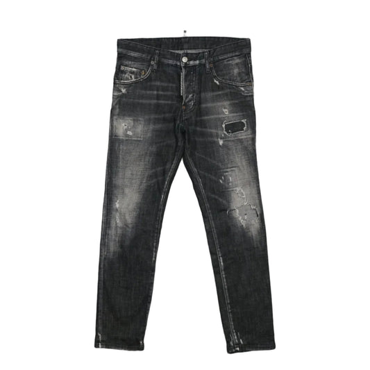 Dsquared2 Skater Jean Grey Holes Denim Jeans