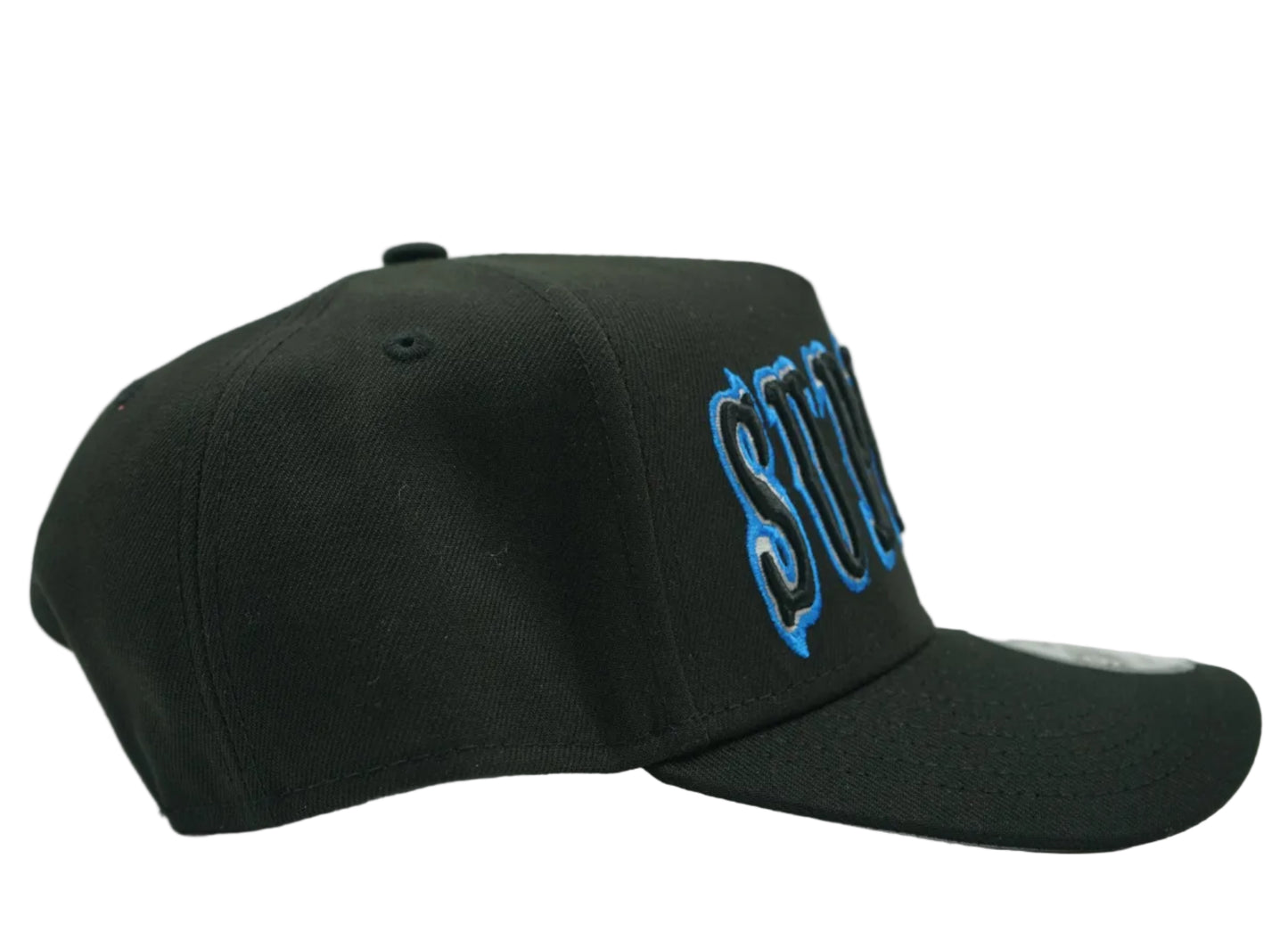 Supreme x New Era Gothic Outline Black Cap