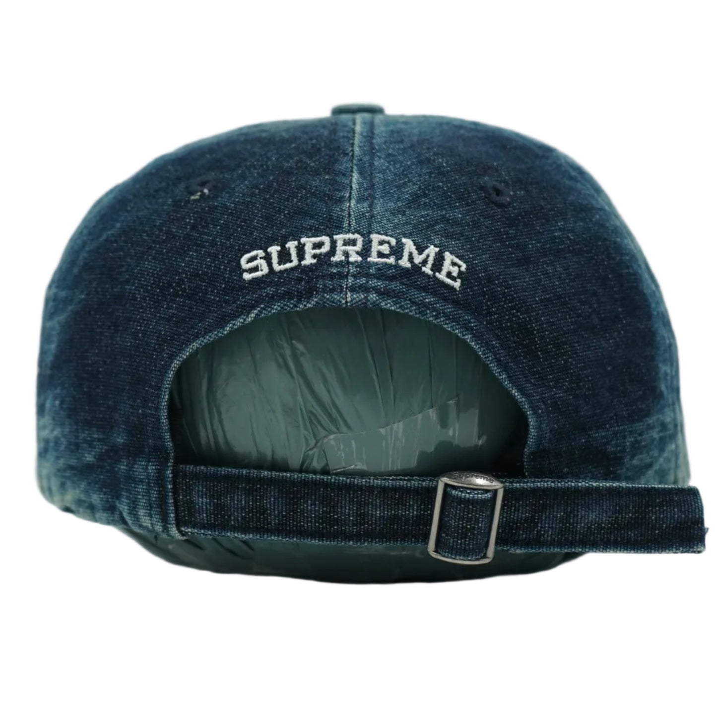 Supreme Cordura Denim S Logo Denim 6-Panel Cap