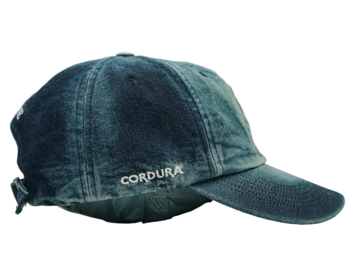 Supreme Cordura Denim S Logo Denim 6-Panel Cap