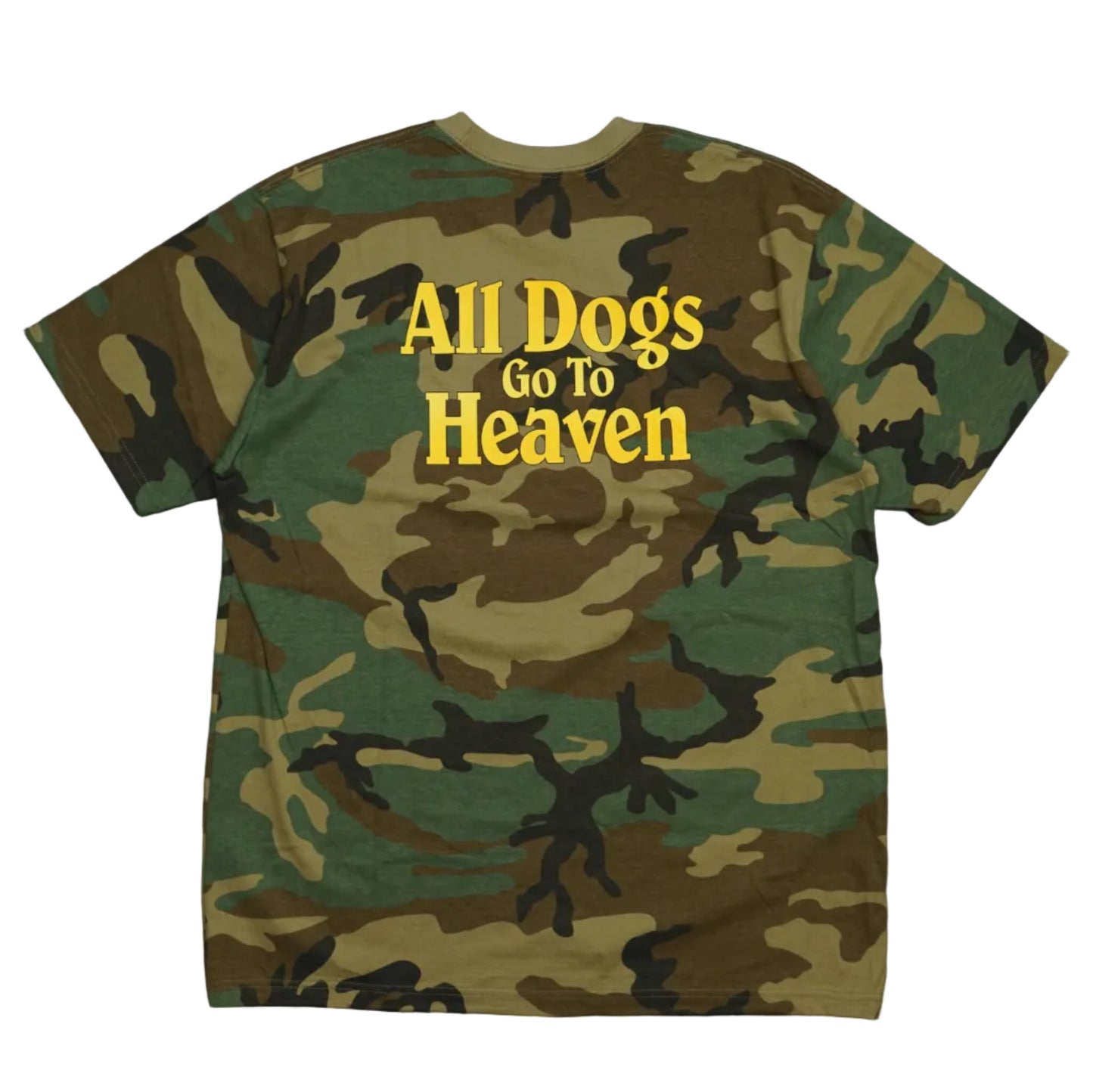 Supreme All Dogs Go To Heaven Woodland Camo T-Shirt