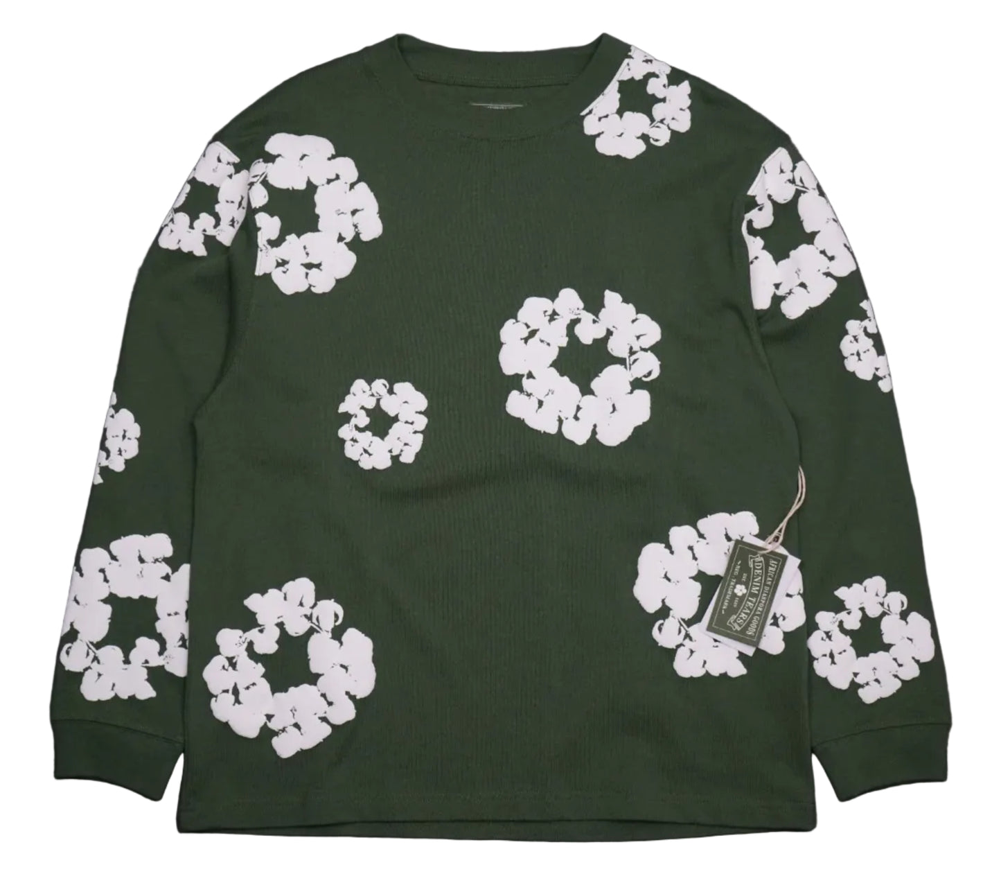 Denim Tears Cotton Wreath Green Longsleeve