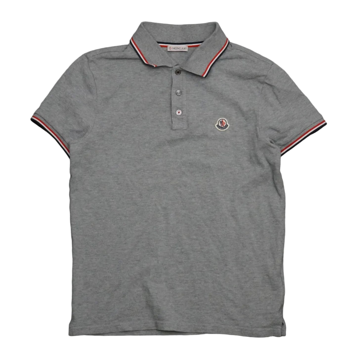 Moncler Maglia Polo Manica Corta Grey Pike
