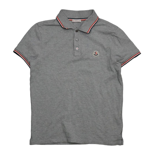 Moncler Maglia Polo Manica Corta Grey Pike