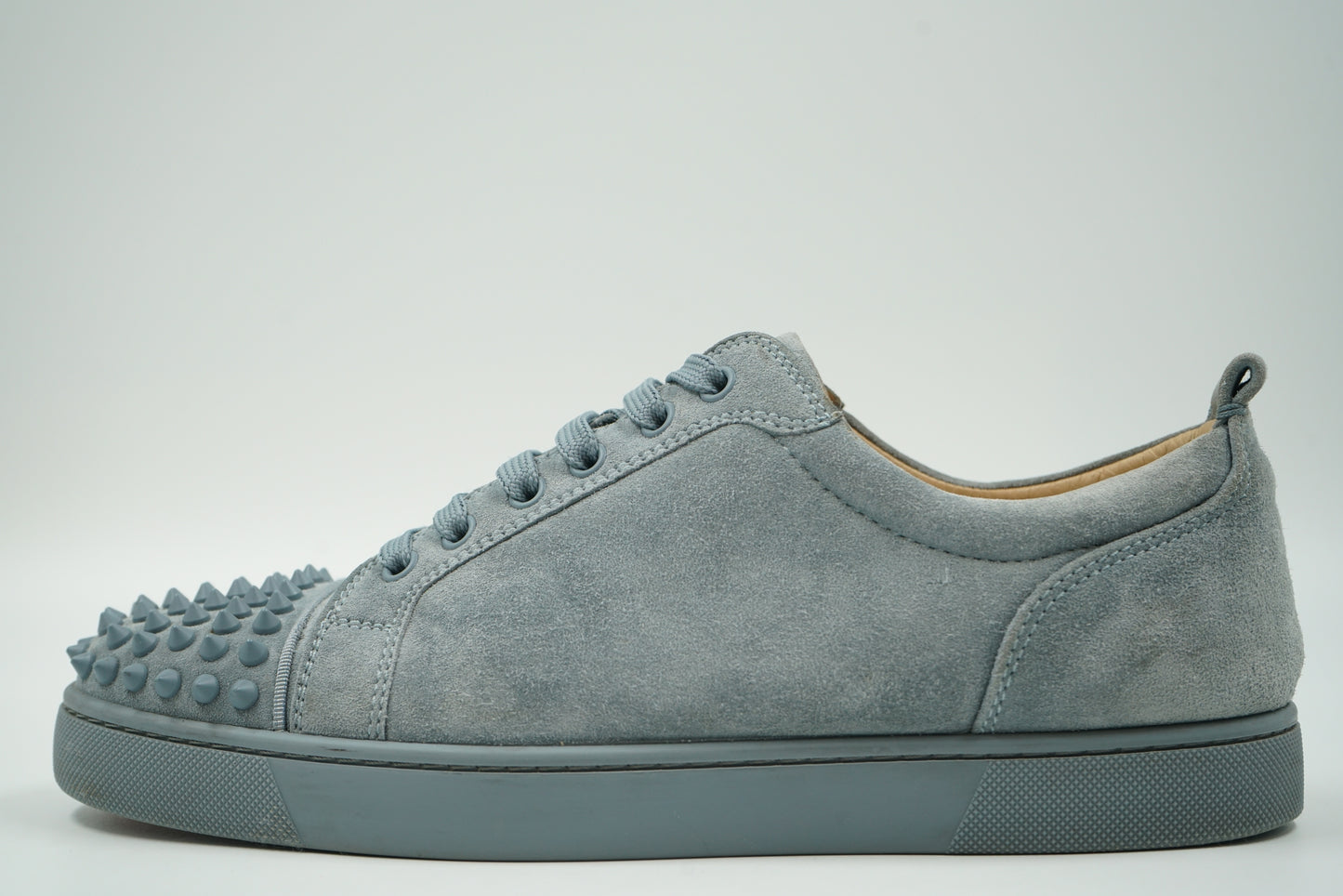 Christian Louboutin Grey Spikes Flat Sneakers