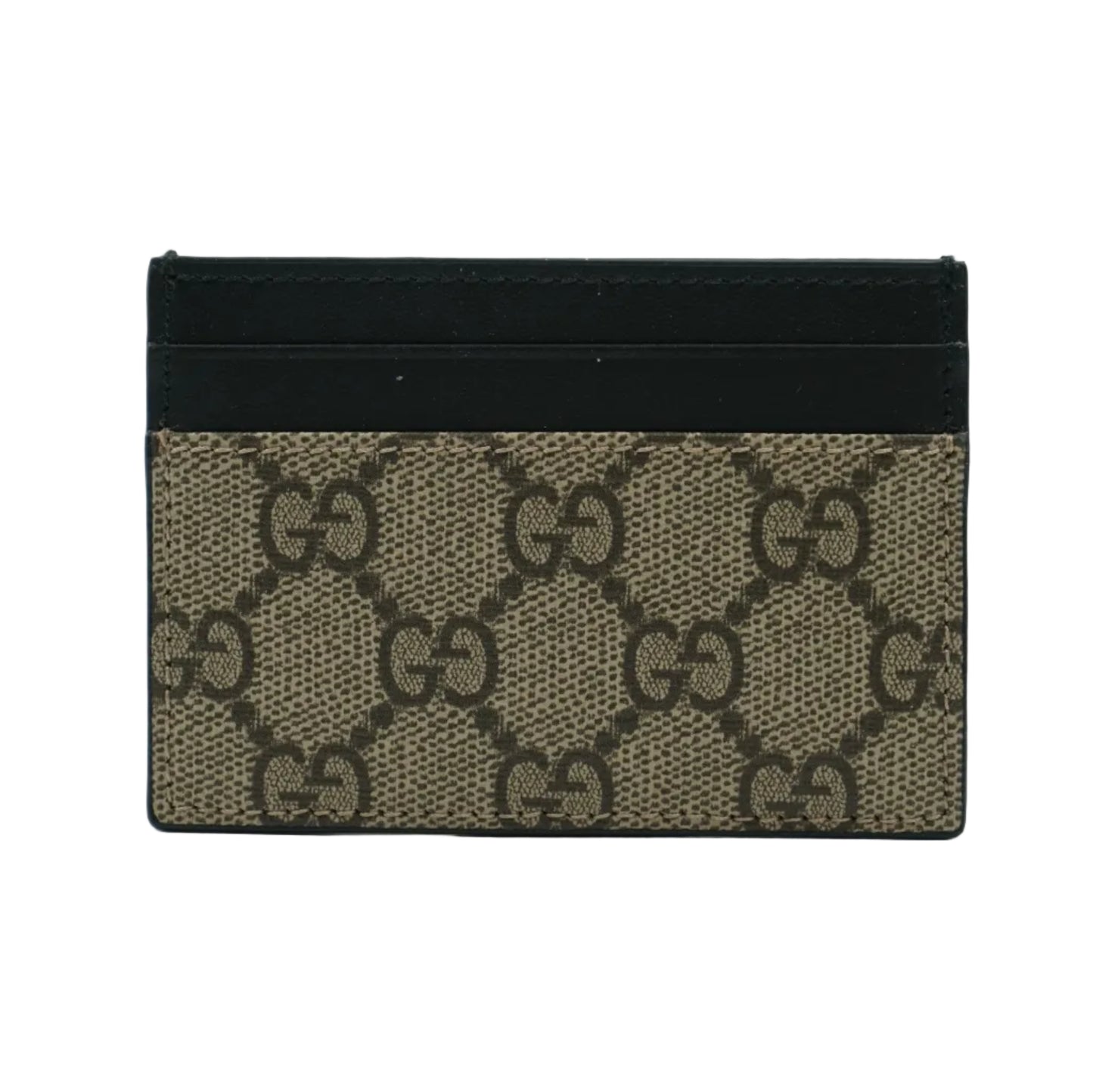 Gucci GG Monogram Logo Beige/Black Cardholder