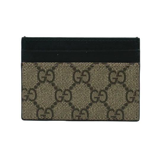 Gucci GG Monogram Logo Beige/Black Cardholder