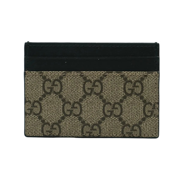 Gucci GG Monogram Logo Beige/Black Cardholder