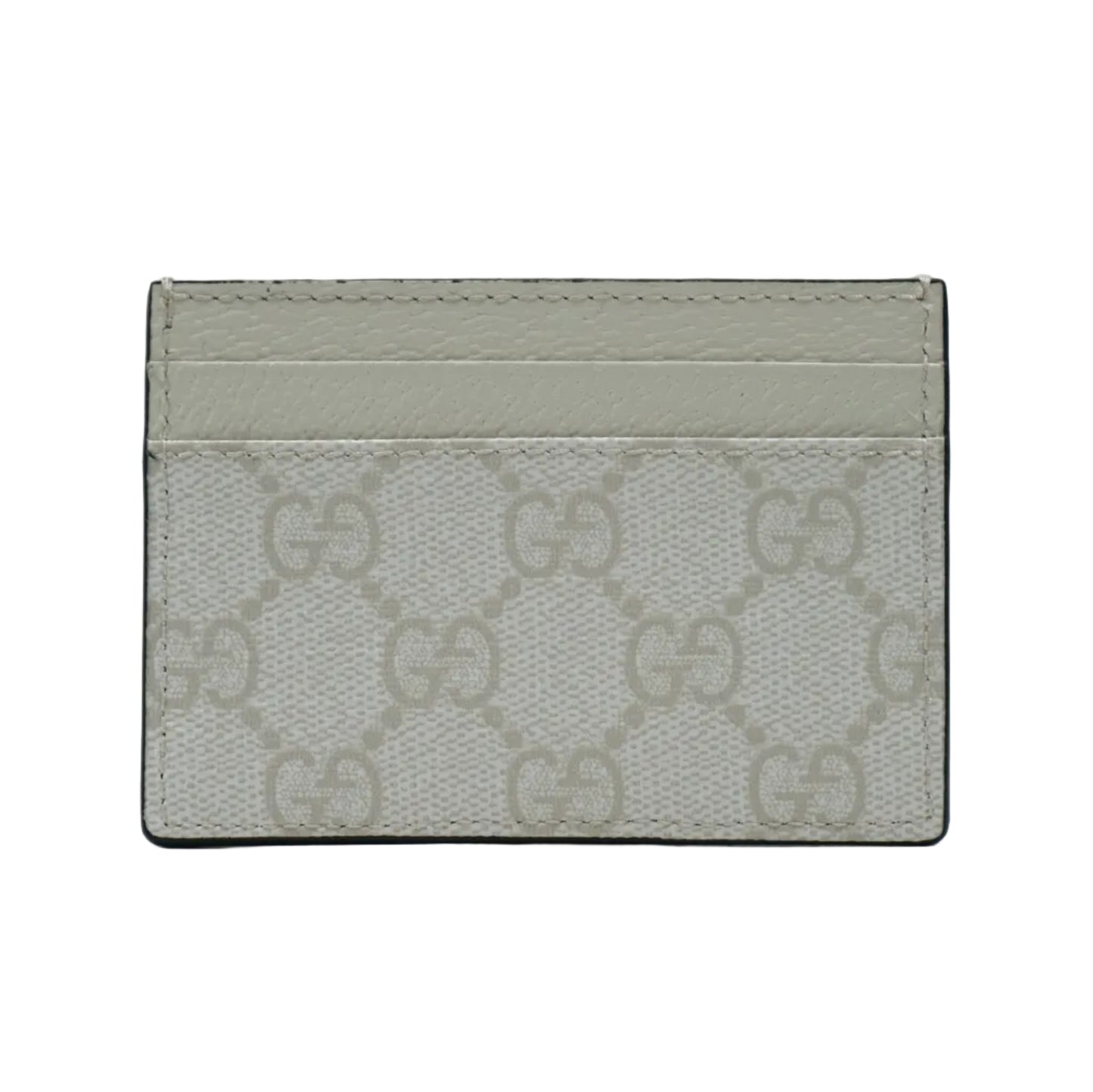 Gucci GG Monogram Logo White Cardholder