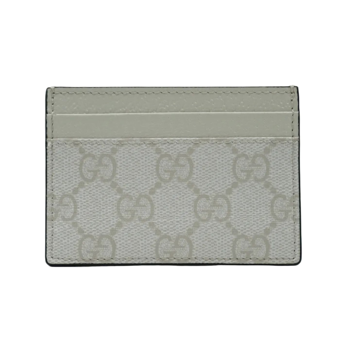 Gucci GG Monogram Logo White Cardholder