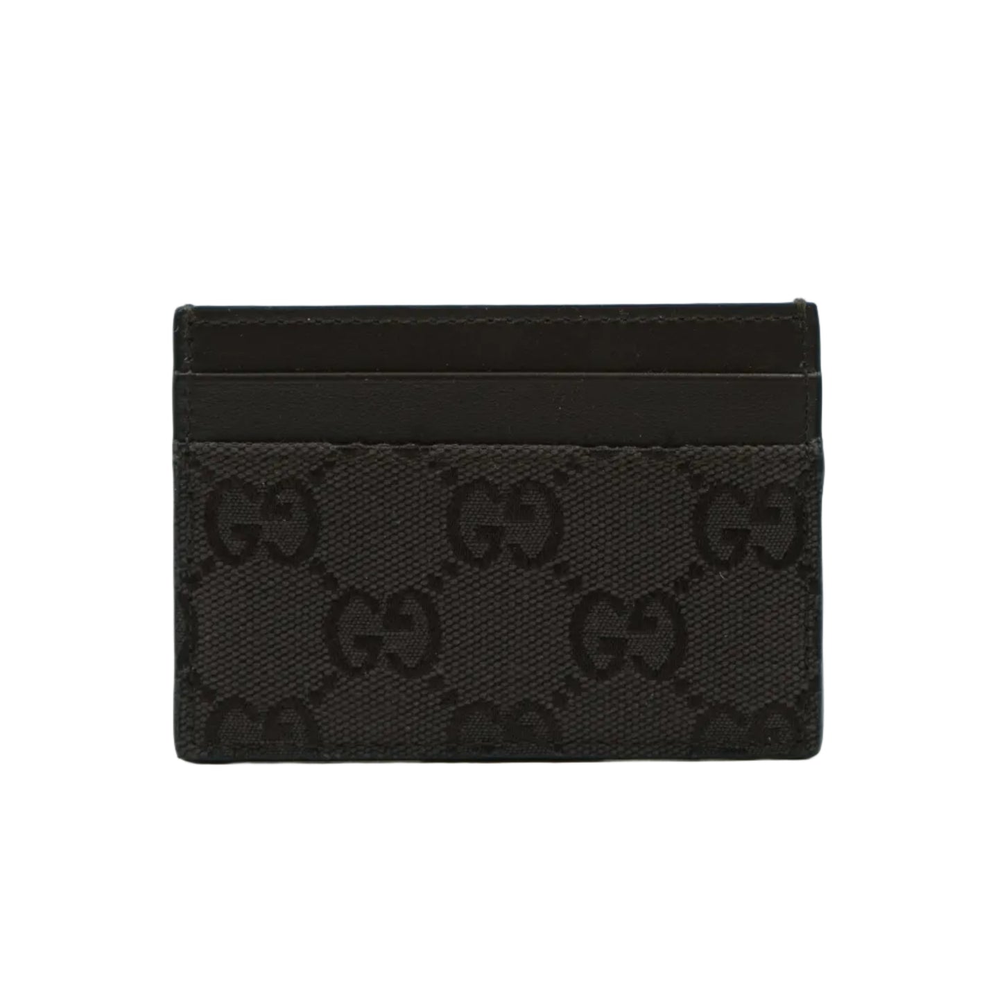 Gucci GG Monogram Logo Interlocking Brown Cardholder