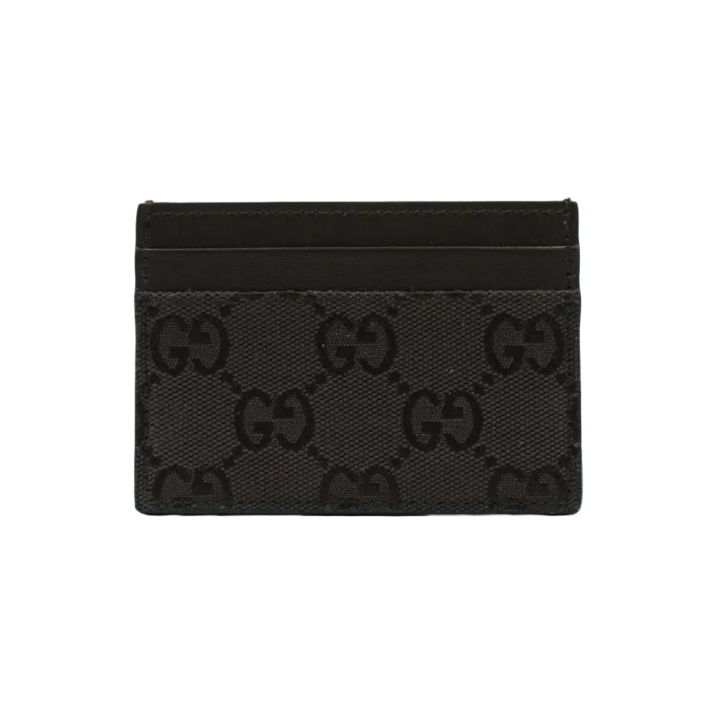 Gucci GG Monogram Logo Interlocking Brown Cardholder