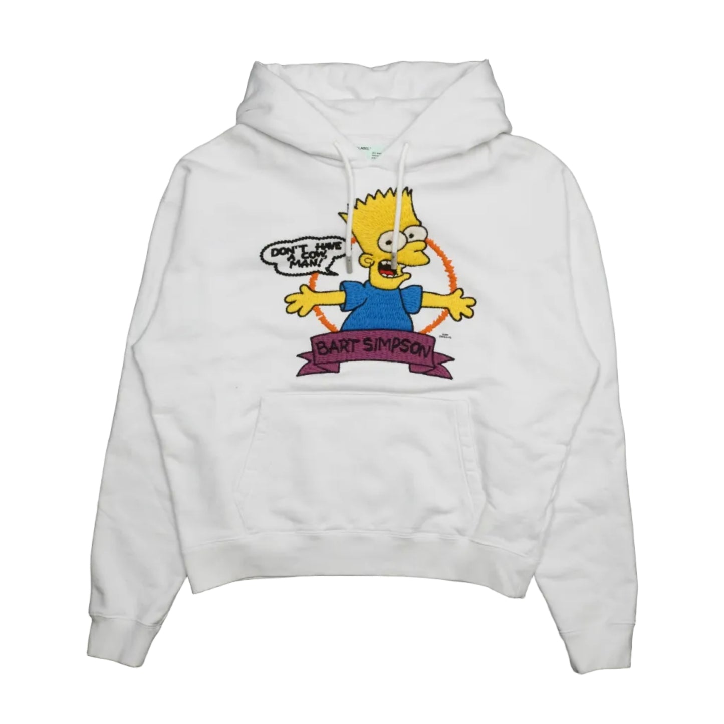 Off-White Bart-19 White Hoodie