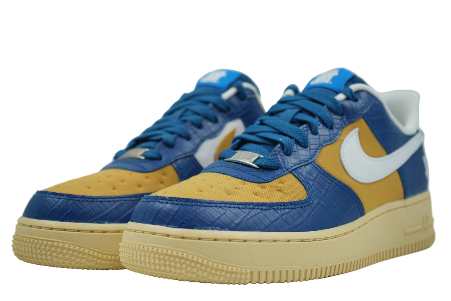 Air Force 1 Low SP Undefeated 5 On It Blue Yellow Croc