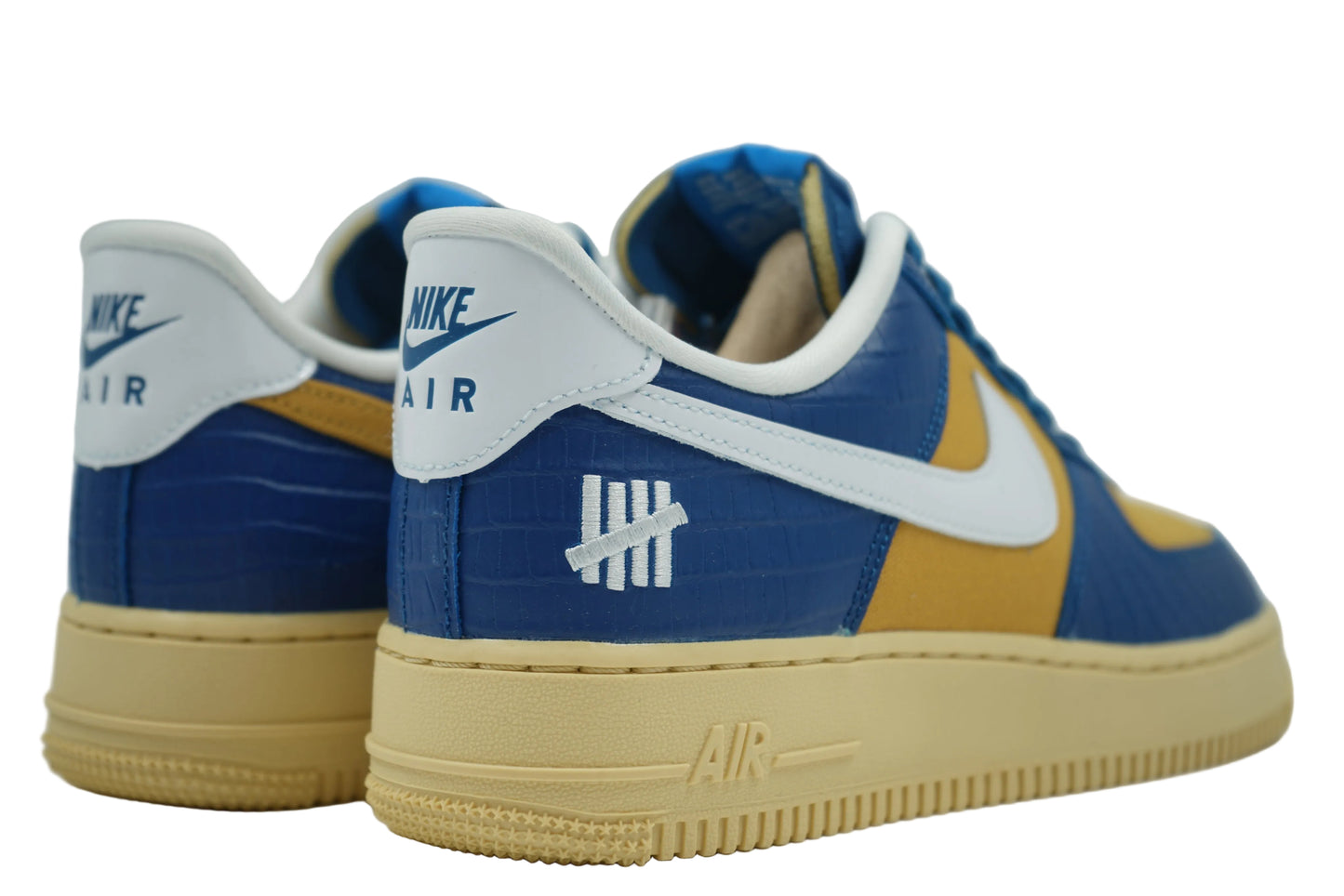 Air Force 1 Low SP Undefeated 5 On It Blue Yellow Croc
